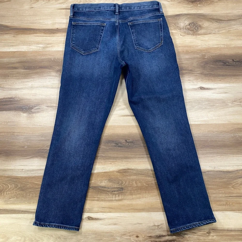 Banana Republic Jeans Men 34x30 Slim Fit Cotton Tencel Stretch Dark Wash Classic